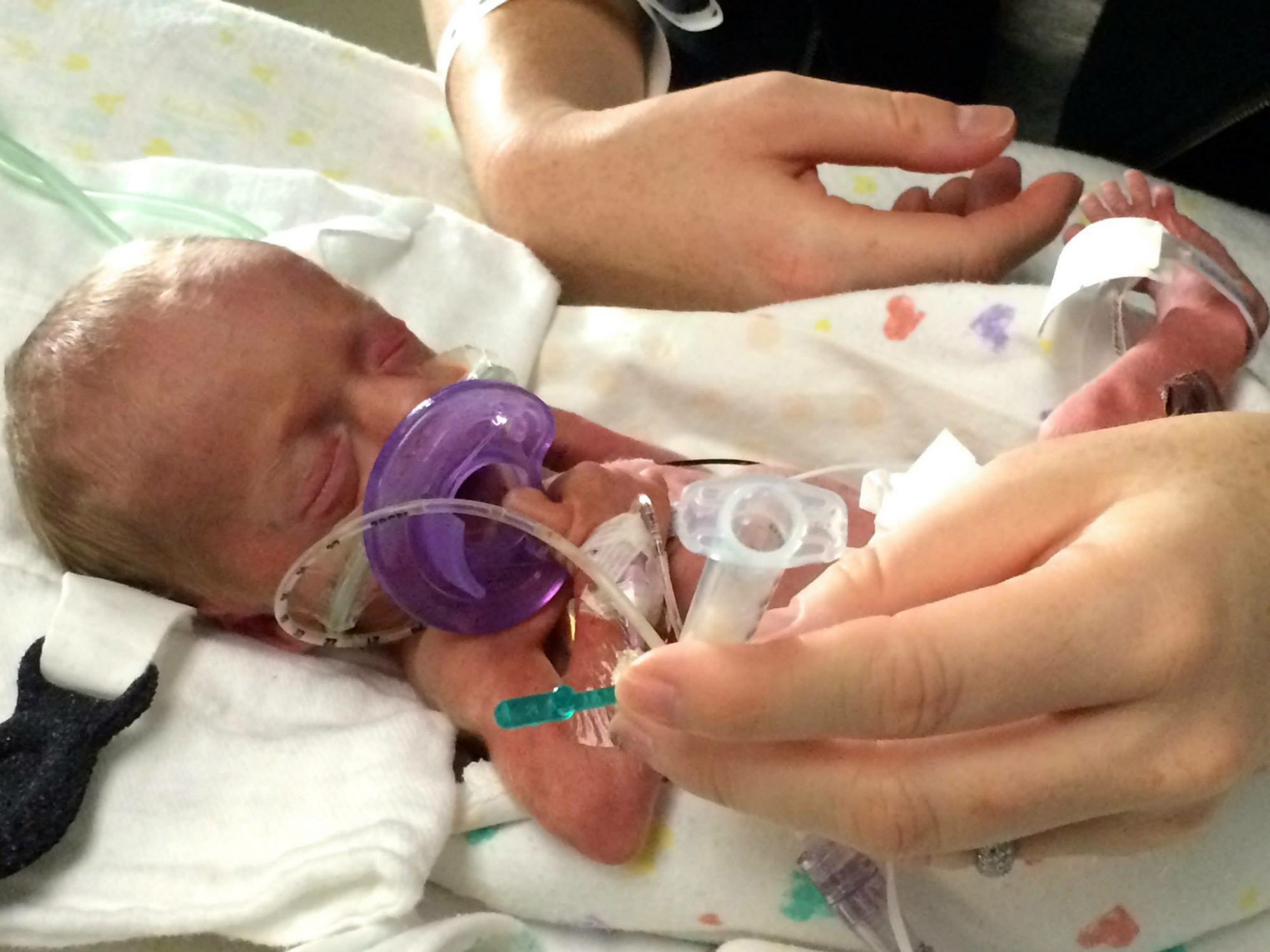 Levon's First Feed.