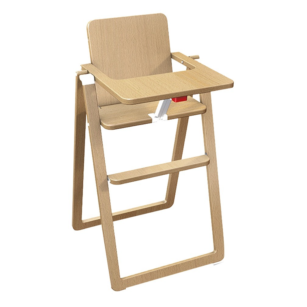 foldable wooden high chair