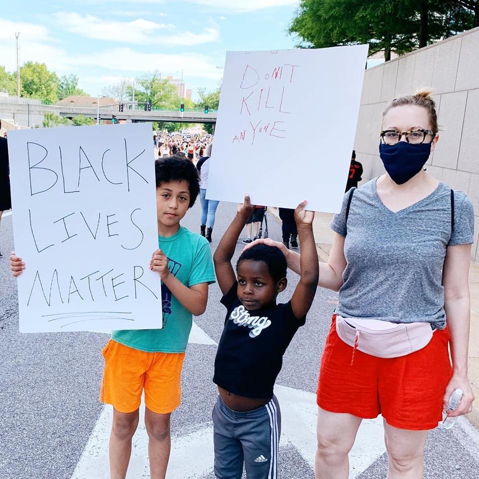 Five-year-old Hank at a BLM Protest, Raise Magazine