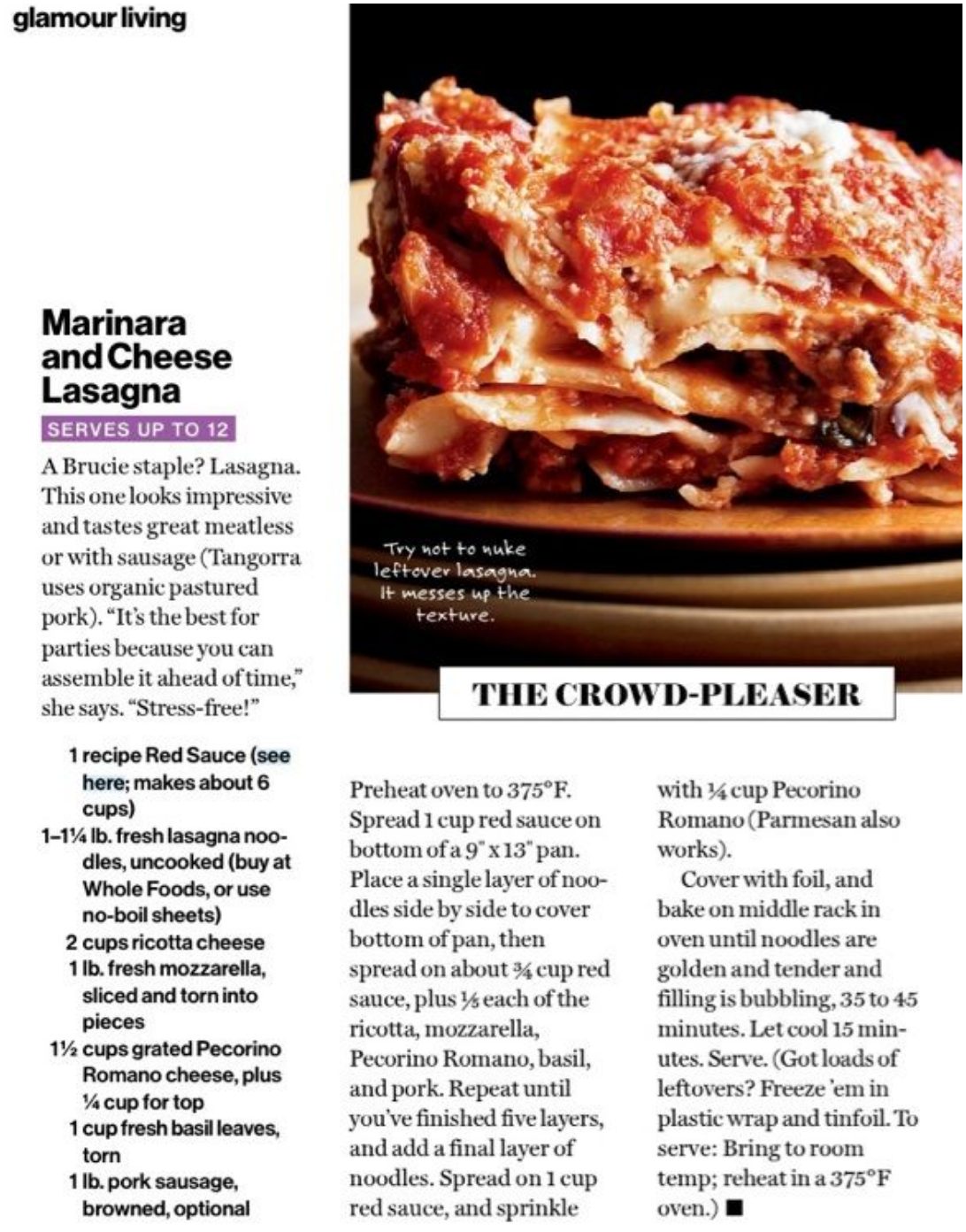 This Is The Lasagna We Make Every Halloween